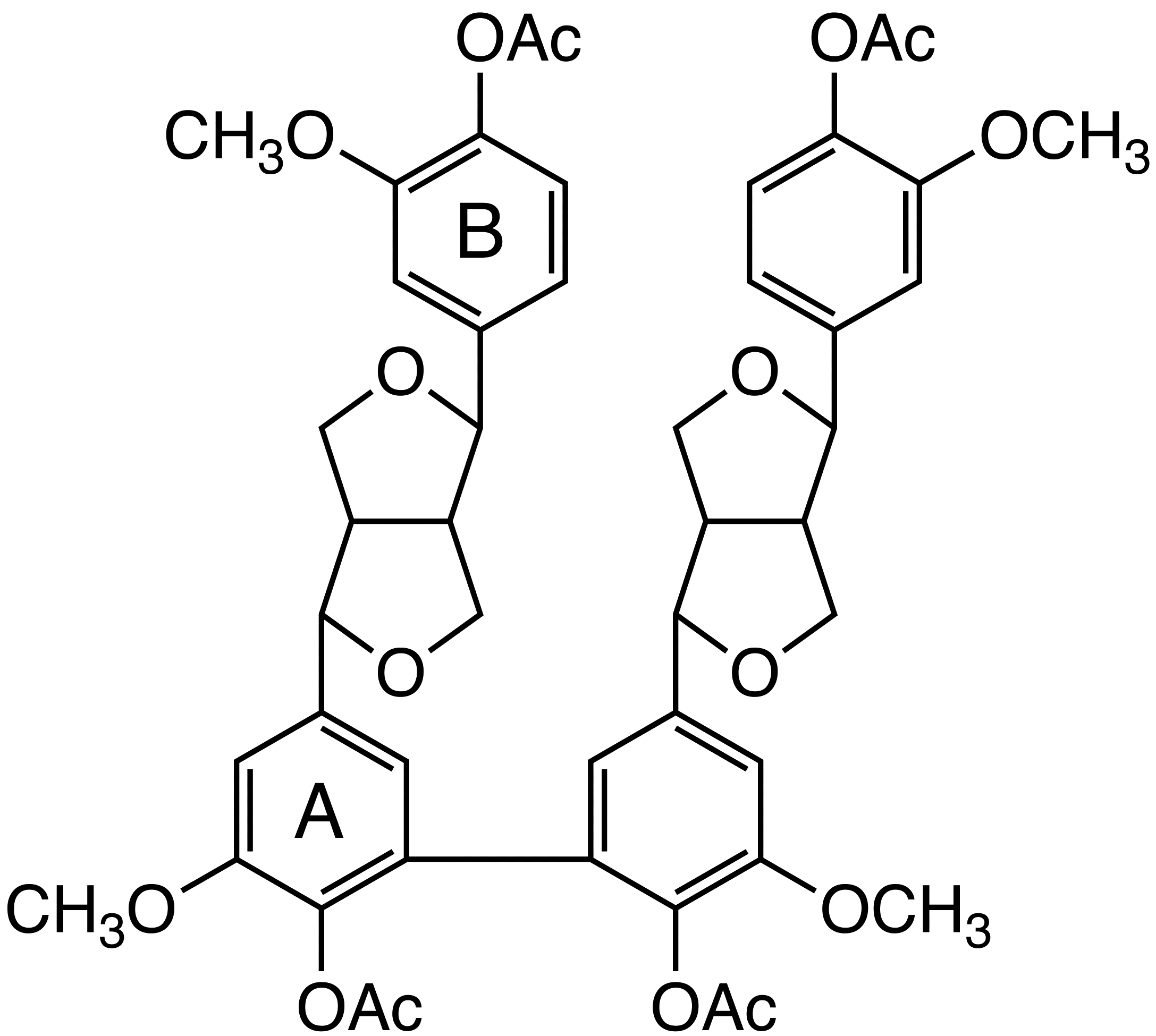 Pinoresinol Biphenyl Acetate image